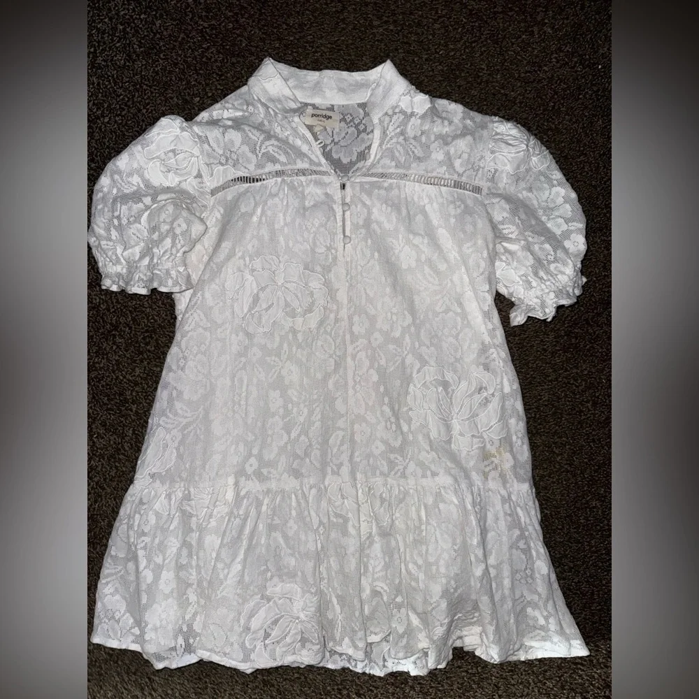 Anthropologie Porridge Tiered Lace Tunic Dress - Picture 4 of 14